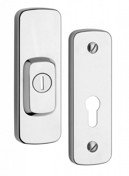 Kování bezpečnostní přídavné R3 ASTRA chrom bez vložky a zámku (R 4039330S) - Kliky, okenní a dveřní kování, panty Kování dveřní Kování dveřní bezpečnostní